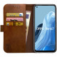 Rosso Element PU Θήκη Πορτοφόλι Oppo Reno7 - Brown (8719246375804)