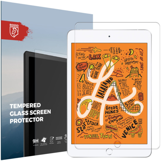 Rosso Tempered Glass - Αντιχαρακτικό Προστατευτικό Γυαλί Οθόνης Apple iPad mini 5 2019 / mini 4 2015 - Clear (8719246378089)