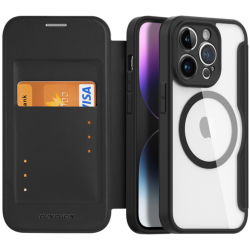 Duxducis Skin X Pro - MagSafe Θήκη Πορτοφόλι Apple iPhone 14 Pro - Black (6934913033623)