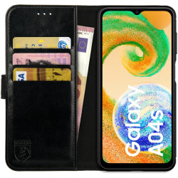 Rosso Element PU Θήκη Πορτοφόλι Samsung Galaxy A04s - Black (8719246376863)