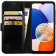 Rosso Element PU Θήκη Πορτοφόλι Samsung Galaxy A14 - Black (8719246376825)