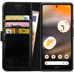 Rosso Element PU Θήκη Πορτοφόλι Google Pixel 6a - Black (8719246375699)
