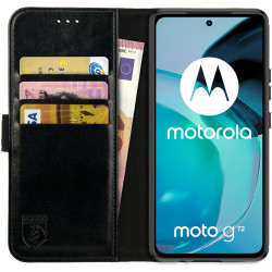 Rosso Element PU Θήκη Πορτοφόλι Motorola Moto G72 - Black (8719246376887)