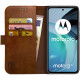 Rosso Element PU Θήκη Πορτοφόλι Motorola Moto G72 - Brown (8719246376993)