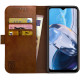 Rosso Element PU Θήκη Πορτοφόλι Motorola Moto E22 / E22i - Brown (8719246376986)