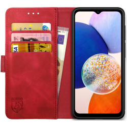 Rosso Element PU Θήκη Πορτοφόλι Samsung Galaxy A14 - Red (8719246377105)