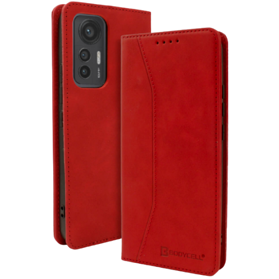 Bodycell Θήκη - Πορτοφόλι Xiaomi 12 Lite - Red (5206015005053)