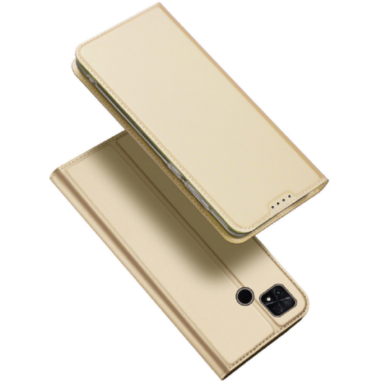 Duxducis SkinPro Θήκη Πορτοφόλι Xiaomi Poco C40 - Gold (6934913034910)