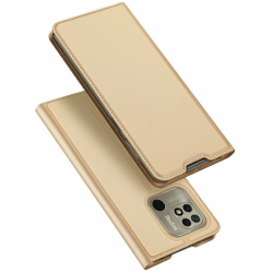Duxducis SkinPro Θήκη Πορτοφόλι Xiaomi Redmi 10C - Gold (6934913039458)