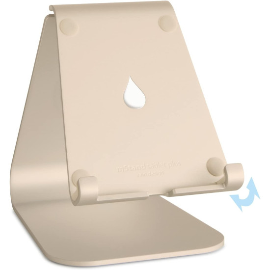 Rain Design mStand Tablet Plus - Ρυθμιζόμενη Βάση Αλουμινίου για Tablet έως 13" - Gold (891607000704)