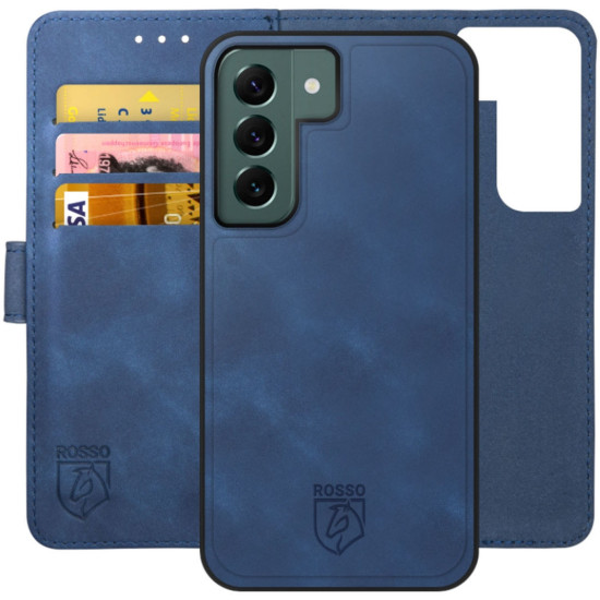 Rosso Element 2 in 1 - PU Θήκη Πορτοφόλι Samsung Galaxy S22 Plus 5G - Blue (8719246344725)