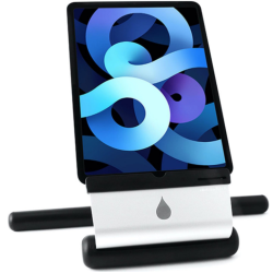 Rain Design iRest - Βάση Αλουμινίου για iPad / Tablet έως 13" με Υποστήριξη Μαξιλαριών - Black / Silver (891607000353)
