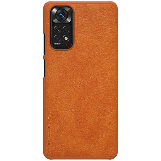 Nillkin Qin Leather Case - Flip Θήκη Πορτοφόλι Xiaomi Redmi Note 11 / 11S - Brown (6902048245655)