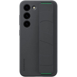 Official Samsung Silicone Grip - Θήκη Σιλικόνης με Λουράκι Χειρός - Samsung Galaxy S23 - Black (EF-GS911TBEGWW)