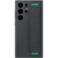 Official Samsung Silicone Grip - Θήκη Σιλικόνης με Λουράκι Χειρός - Samsung Galaxy S23 Ultra - Black (EF-GS918TBEGWW)