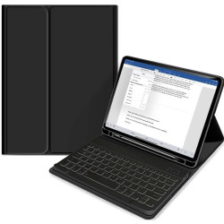 Tech-Protect SC Pen Smartcase Θήκη με Υποδοχή Apple Pencil και Πληκτρολόγιο Bluetooth - Apple iPad (A16) 11th Gen. 2025 11" / 10th Gen. 2022 10.9" - Black (9490713927656)
