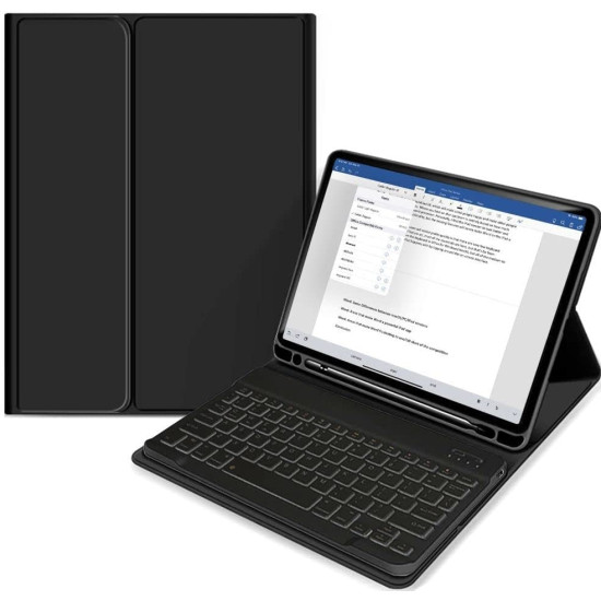 Tech-Protect SC Pen Smartcase Θήκη με Υποδοχή Apple Pencil και Πληκτρολόγιο Bluetooth - Apple iPad (A16) 11th Gen. 2025 11" / 10th Gen. 2022 10.9" - Black (9490713927656)
