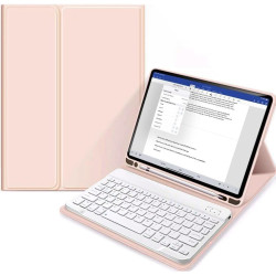 Tech-Protect SC Pen Smartcase Θήκη με Υποδοχή Apple Pencil και Πληκτρολόγιο Bluetooth - Apple iPad (A16) 11th Gen. 2025 11" / 10th Gen. 2022 10.9" - Pink (9490713927663)