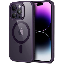 ESR Classic Hybrid HaloLock - Ανθεκτική MagSafe Θήκη Apple iPhone 14 Pro Max - Clear / Purple (4894240175637)