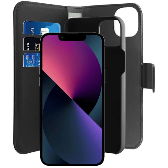 Puro Θήκη - Πορτοφόλι Wallet Detachable 2 in 1 - Apple iPhone 14 / 13 - Black (IPC1461BOOKC3-BLK)