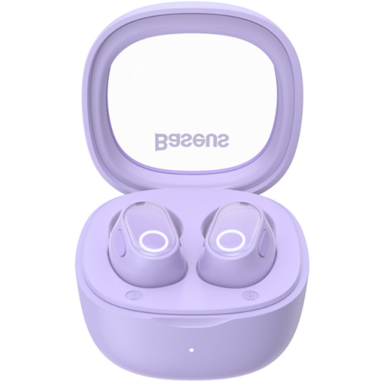 Baseus TWS Bowie WM02 - Ασύρματα Ακουστικά Bluetooth Με Θήκη Φόρτισης - Purple (NGTW180005)