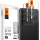 Spigen GLAS.tR EZ Fit OPTIK Pro Camera Lens Protector - Αντιχαρακτικό Προστατευτικό Γυαλί για Φακό Κάμερας Samsung Galaxy S23 / S23 Plus - 2 Τεμάχια - Black (AGL05962)