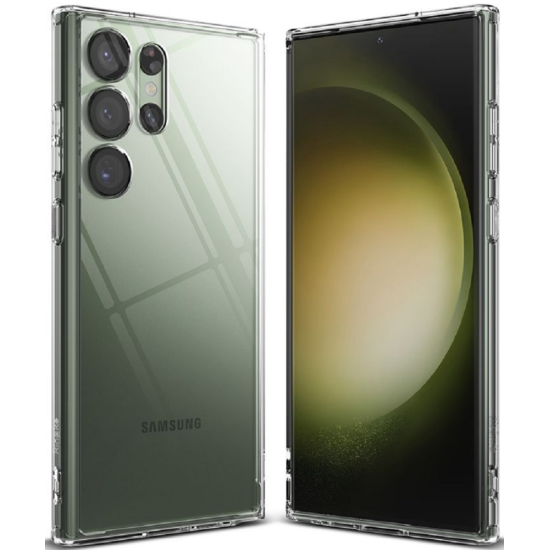 Ringke Fusion Σκληρή Θήκη με TPU Bumper - Samsung Galaxy S23 Ultra - Clear (8809919300322)