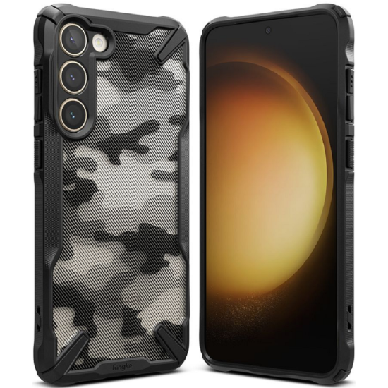 Ringke Fusion X Θήκη - Samsung Galaxy S23 - Camo Black (8809919300209)