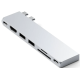 Satechi Type-C Pro Hub Slim Αντάπτορας για MacBook με 1 x USB4 / 1 x 4K HDMI / 1 x Type-C 10Gbps / 2 x USB-A 10Gbps / 1 x SD & MicroSD - Silver (ST-HUCPHSS)