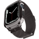 Spigen Metal Fit Pro - Σετ Ανθεκτική Θήκη από Αλουμίνιο & Λουράκι από Ανοξείδωτο Ατσάλι - Apple Watch SE/9/8/7/6/5/4 (45/44mm) - Graphite (ACS04585)