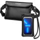Spigen A621 Aqua Shield Waterproof Floating Bag & Pouch Bag Set - Σετ Universal Αδιάβροχη Τσάντα Μέσης 20 x 12 cm & Αδιάβροχη Θήκη για Κινητά έως 6.8'' - IPX8 - Black (AMP04533)