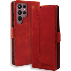 Bodycell Θήκη - Πορτοφόλι Samsung Galaxy S23 Ultra - Red (5206015019845)