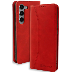 Bodycell Θήκη - Πορτοφόλι Samsung Galaxy S23 - Red (5206015019760)