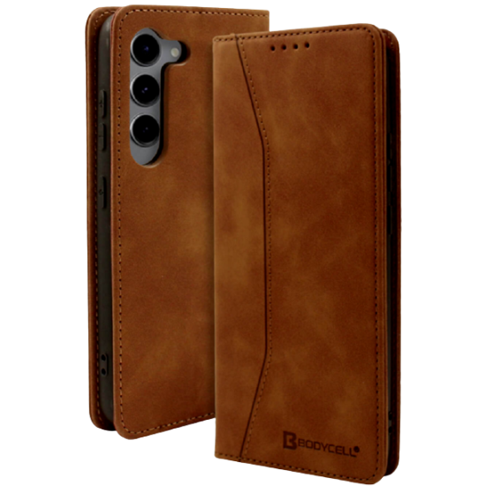 Bodycell Θήκη - Πορτοφόλι Samsung Galaxy S23 - Brown (5206015019692)
