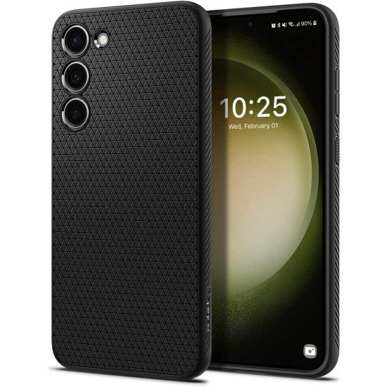 Spigen Θήκη Σιλικόνης Liquid Air - Samsung Galaxy S23 - Matte Black (ACS05712)