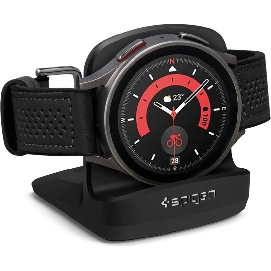 Spigen S353 Night Stand - Βάση για Samsung Galaxy Watch Ultra / 7 / 6 / 6 Classic / 5 / 5 Pro (47/45/44/43/40mm) - Black (AMP05302)