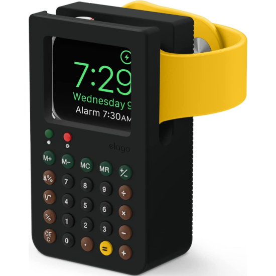 Elago W8 Stand Apple Watch Charging Station - Βάση Σιλικόνης για Φορτιστή Apple Watch SE/9/8/7/6/5/4/3/2/1 (45/44/42/41/40/38mm) - Black (EST-WT8-BK)