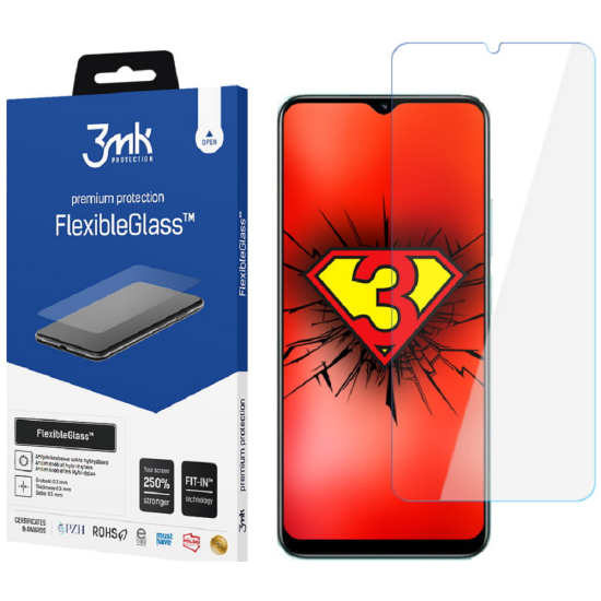 3MK Premium Flexible Glass - Αντιχαρακτικό Υβριδικό Προστατευτικό Γυαλί Οθόνης - Realme C33 - 0.3mm (5903108493314)