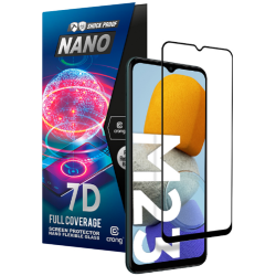 Crong 7D Nano Flexible Glass - Fullface Αντιχαρακτικό Υβριδικό Γυαλί Οθόνης Samsung Galaxy M23 - Black - 0.3mm (CRG-7DNANO-SGM23)