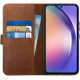 Rosso Deluxe Δερμάτινη Θήκη Πορτοφόλι Samsung Galaxy A54 - Brown (8719246378676)