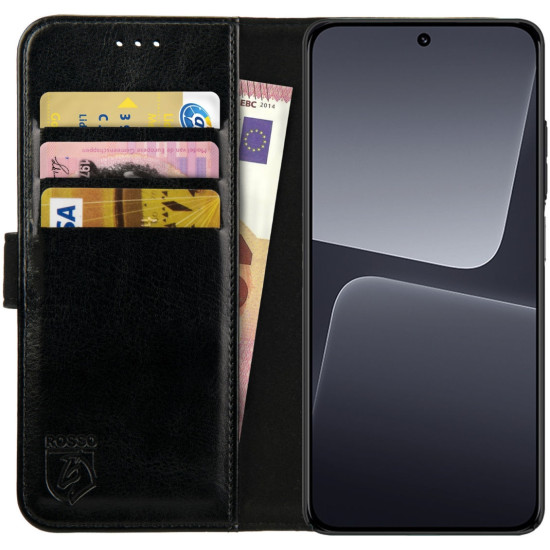 Rosso Element PU Θήκη Πορτοφόλι Xiaomi 13 Pro - Black (8719246381669)