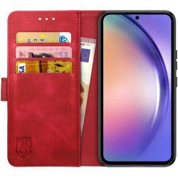 Rosso Element PU Θήκη Πορτοφόλι Samsung Galaxy A54 - Red (8719246377129)