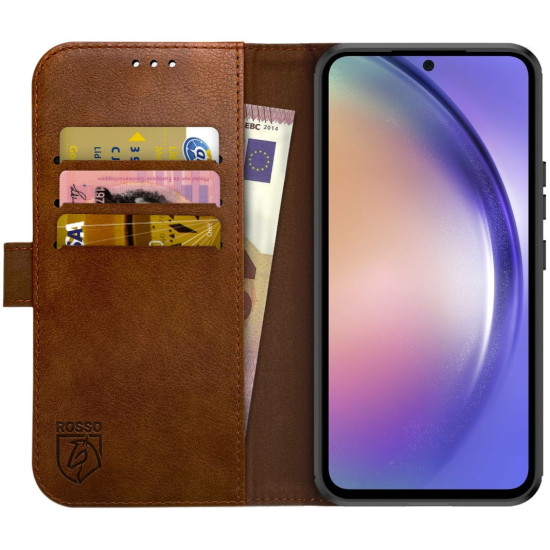 Rosso Element PU Θήκη Πορτοφόλι Samsung Galaxy A54 - Brown (8719246376955)