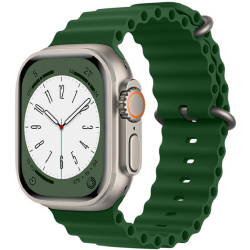 Techsuit Watchband W038 - Λουράκι Σιλικόνης Apple Watch Ultra/SE/11/10/9/8/7/6/5/4 (49/46/45/44mm) - Army Green (5949419015319)
