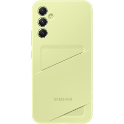 Official Samsung Card Slot Cover - Θήκη Σιλικόνης με Υποδοχή για Κάρτα - Samsung Galaxy A34 - Lime (EF-OA346TGEGWW)