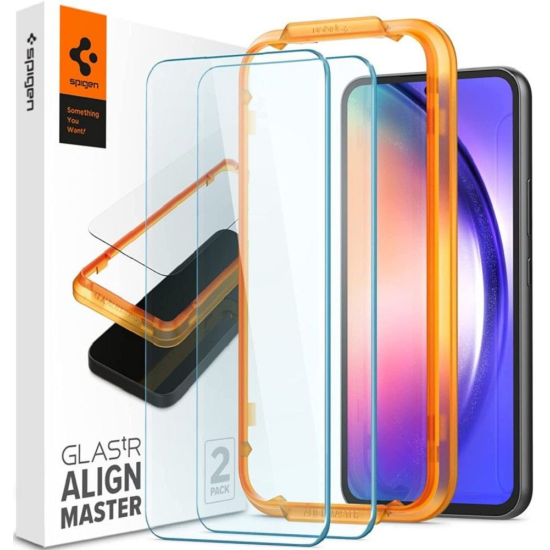 Spigen GLAS.tR ALIGNmaster - Αντιχαρακτικό Γυάλινο Tempered Glass Samsung Galaxy A54 - 2 Τεμάχια (AGL05966)