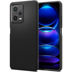 Spigen Θήκη Σιλικόνης Liquid Air - Xiaomi Redmi Note 12 Pro 5G / Poco X5 Pro - Matte Black (ACS05788)