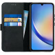 Rosso Deluxe Δερμάτινη Θήκη Πορτοφόλι Samsung Galaxy A34 - Black (8719246381034)