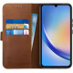 Rosso Deluxe Δερμάτινη Θήκη Πορτοφόλι Samsung Galaxy A34 - Brown (8719246381041)