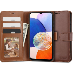 Tech-Protect Wallet - Θήκη Πορτοφόλι Samsung Galaxy A14 - Brown (9490713931875)